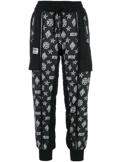 Ktz Logo Embroidered Trousers In Black