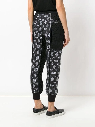 Shop Ktz Logo Embroidered Trousers In Black