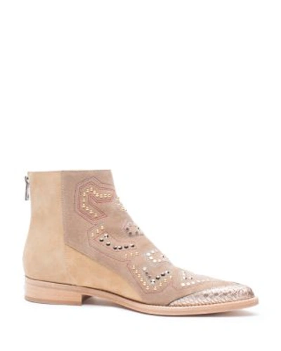 Zadig & Voltaire Mods Neo Clous Studded Booties In Taupe