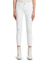ALLSAINTS Mast Distressed Ankle Jeans in White,2461477WHITE