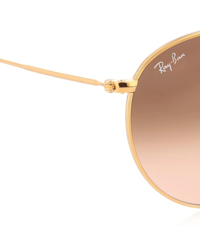 Shop Ray Ban Rb3447 Round Sunglasses In Brown