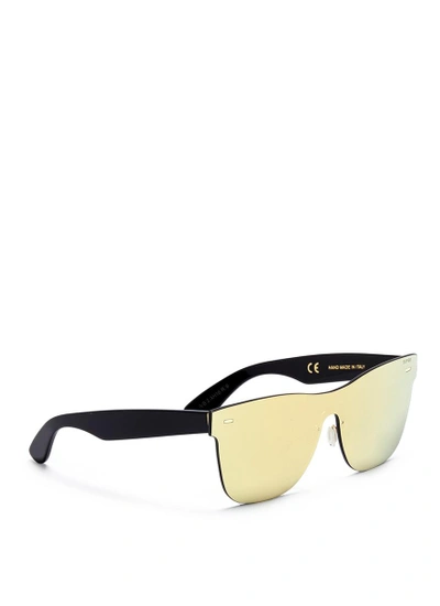 Shop Super 'tuttolente Screen Classic Gold' Rimless All Lens Sunglasses