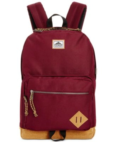 Steve Madden Men's Solid Classic Sport Backpack In Oxblood | ModeSens