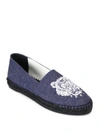 KENZO Uni Fluo Denim Espadrille Flats