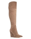 POUR LA VICTOIRE Serra Over the Knee Wedge Boots,1807423TAUPE