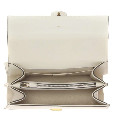 Shop Gucci Dionysus Bamboo Medium Leather Shoulder Bag In Beige