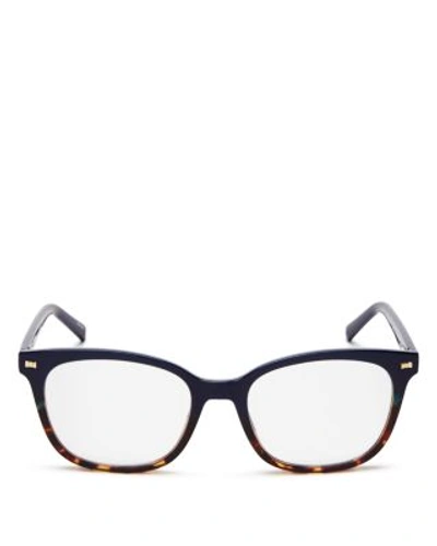 Shop Kate Spade New York Keadra Readers, 51mm In Blue Havana