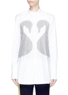 VICTORIA VICTORIA BECKHAM Swan appliqué cotton shirt