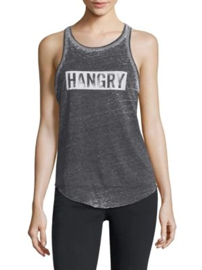 Feel The Piece Hangry Graphic Printed Tank In Black