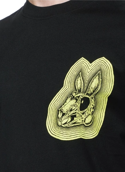 Shop Mcq By Alexander Mcqueen 'bunny Be Here Now' Print T-shirt