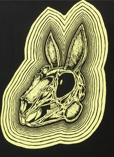Shop Mcq By Alexander Mcqueen 'bunny Be Here Now' Print T-shirt
