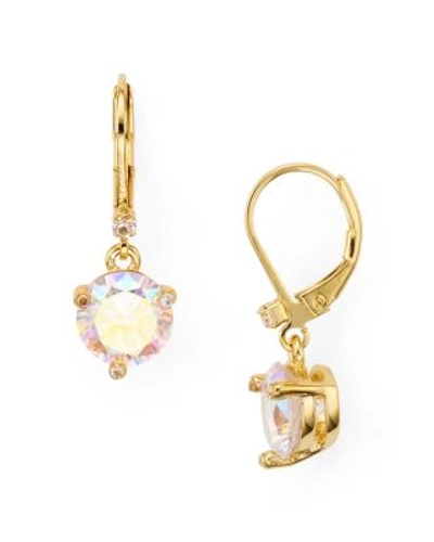 Shop Kate Spade New York Prong Set Drop Earrings In Iridescent/gold