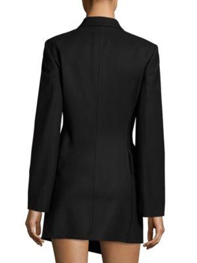 Shop Helmut Lang Deconstructed Long Sleeves Blazer In Black
