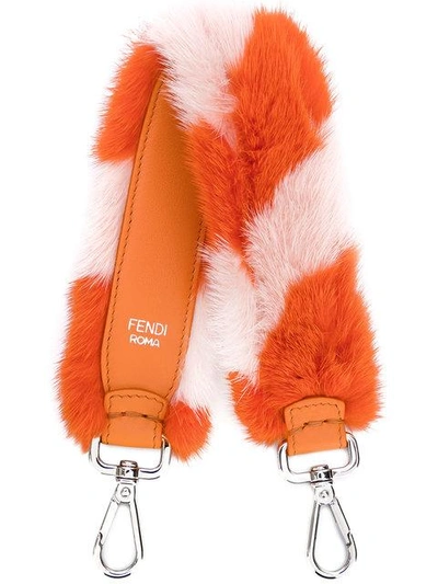 Shop Fendi Strap You Bag Strap - Orange