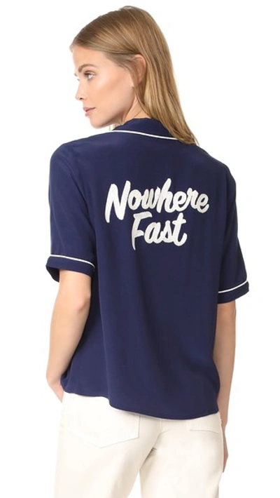 Capulet Lida Nowhere Fast Shirt In Navy/ivory