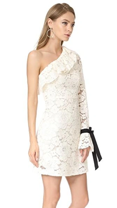 Shop Philosophy Di Lorenzo Serafini One Shoulder Dress In White