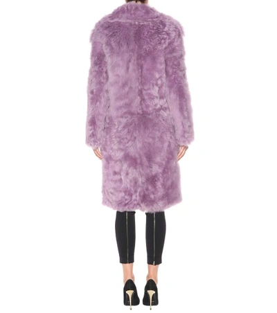 Shop Tom Ford Shearling Coat In Eew Laveeder