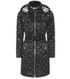 Burberry Baughton Diamond-quilted Shell Parka Coat In Black