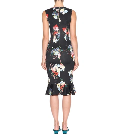 Shop Erdem Louisa Floral Jersey Dress In Multicoloured