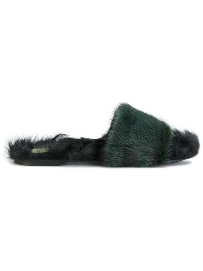 Mr & Mrs Italy Fur Slippers In C3184