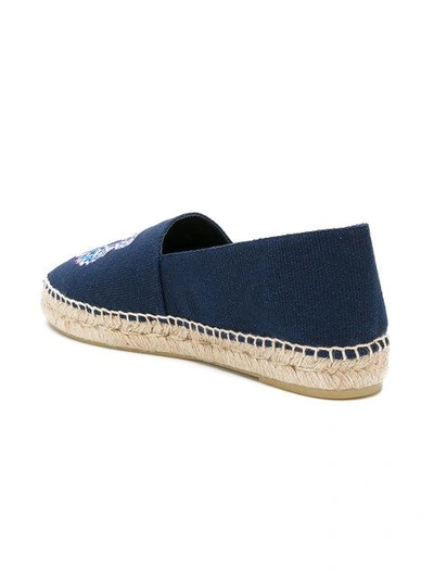 Shop Kenzo Tiger Espadrilles In 76 Bleu Marine