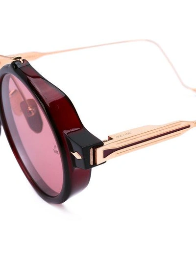 Shop Jacques Marie Mage Eluard Sunglasses - Red