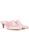 MARYAM NASSIR ZADEH Andrea embossed leather mules