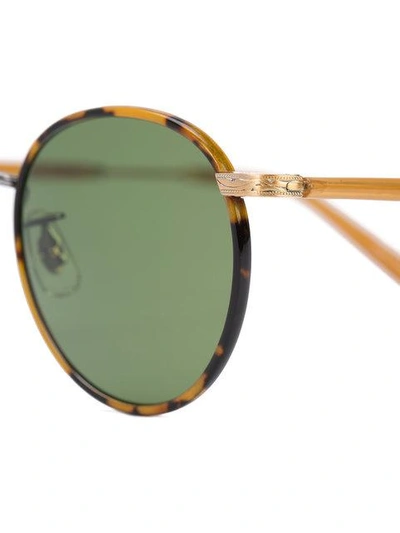 Shop Garrett Leight Wilson Sunglasses In Neutrals