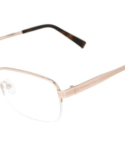 Shop Ermenegildo Zegna Square Frame Glasses