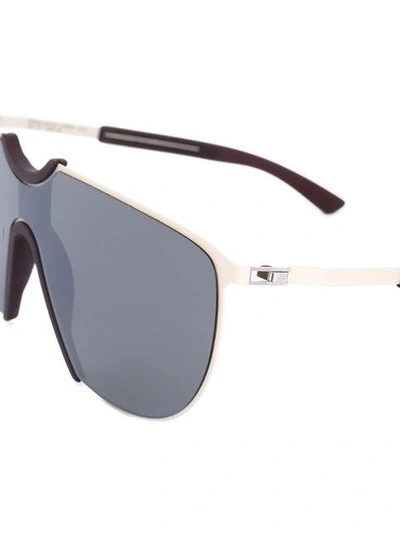 Shop Mykita Mylon Hybrid Aloe Sunglasses - White
