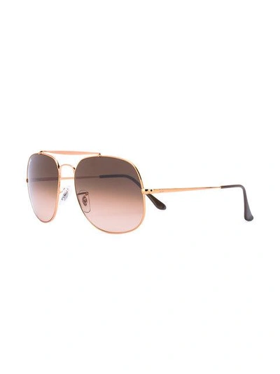 Shop Ray Ban Gradient Sunglasses In Neutrals