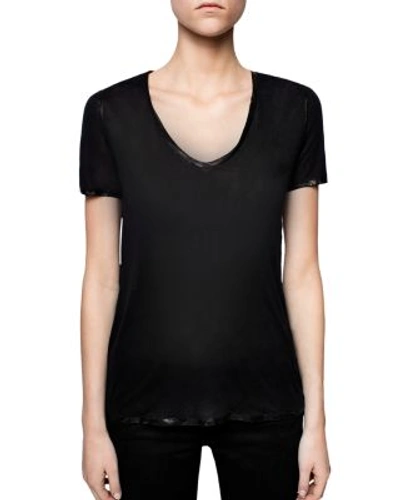 Shop Zadig & Voltaire Tino Foil T-shirt In Black