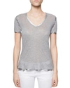 Zadig & Voltaire Tino Foil T-shirt In Gray
