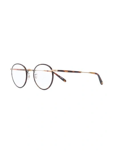 Shop Garrett Leight Wilson Glasses In Brown