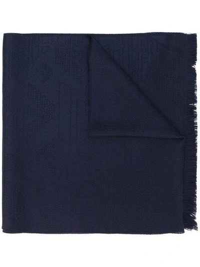 Shop Emporio Armani Knitted Scarf