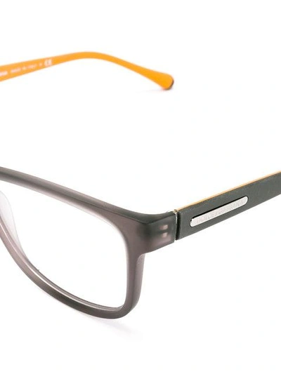 Shop Dolce & Gabbana Eyewear Rectangular Frame Glasses - Grey