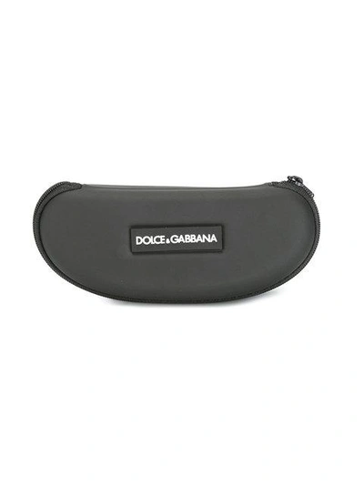 Shop Dolce & Gabbana Eyewear Rectangular Frame Glasses - Grey