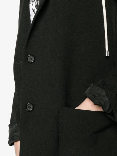 Shop Helmut Lang Hooded Blazer Jacket