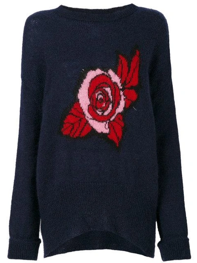 Markus Lupfer Erin Oversized Rose Sweater