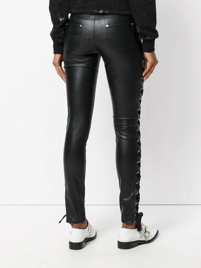 Shop Versus Zayn X  Lace-up Skinny Trousers - Black