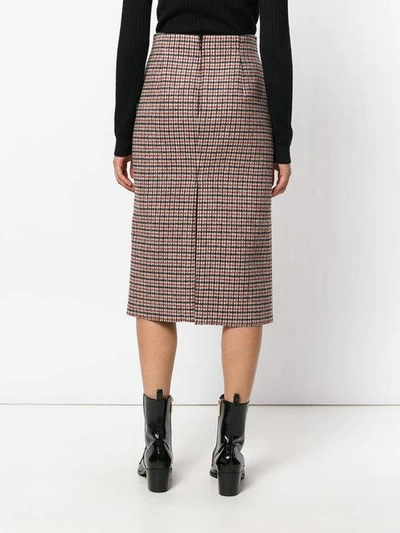 Shop N°21 Nº21 Plaid Midi Skirt - Multicolour