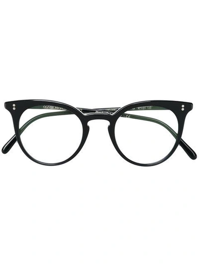 Shop Oliver Peoples 'jonsi' Glasses In 1005 Black