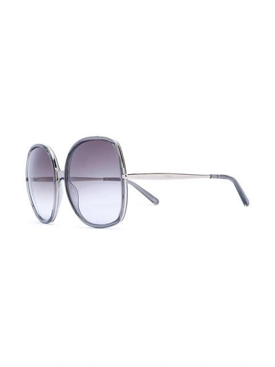 Shop Chloé Nate Sunglasses In Grey