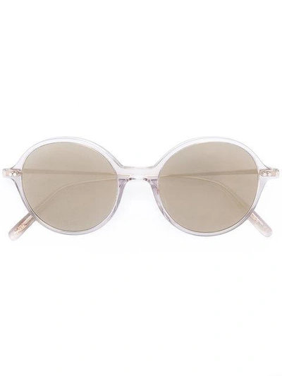 Shop Oliver Peoples Corby Sunglasses In Metallic
