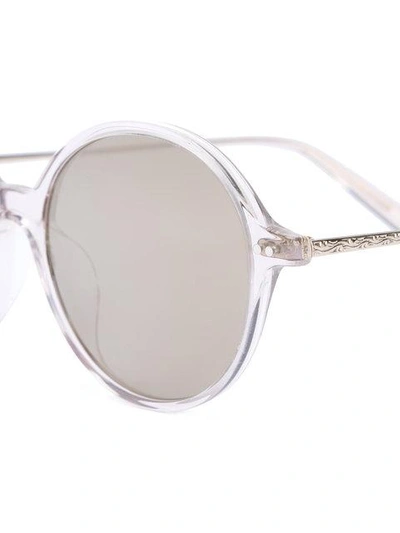 Shop Oliver Peoples Corby Sunglasses In Metallic
