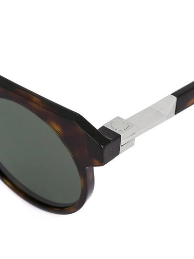 Shop Vava Round Shaped Sunglasses In Black