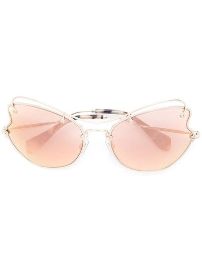Shop Miu Miu Scenique Cat-eye Sunglasses
