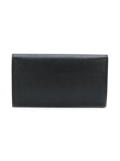 Valextra Removable Cardholder Wallet - Black In Black