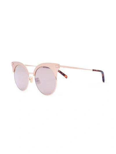 Shop Boucheron Cat Eye Sunglasses In Metallic