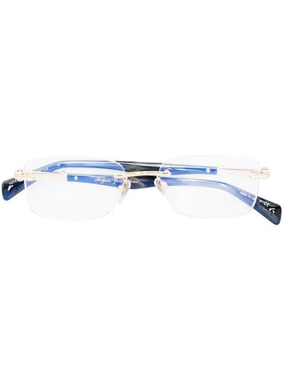 Shop Bulgari Square Frame Glasses